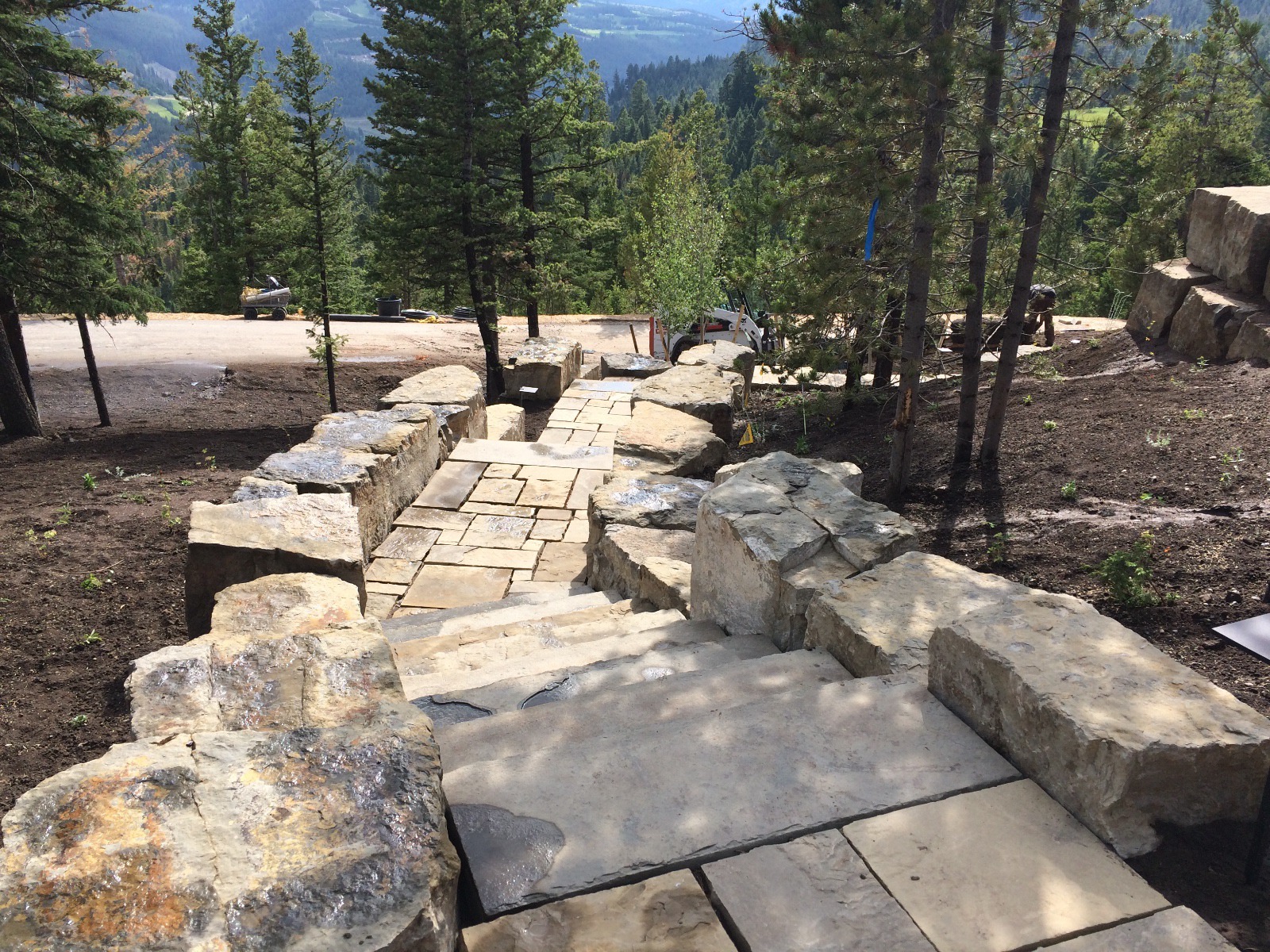 Stone Walkway installation